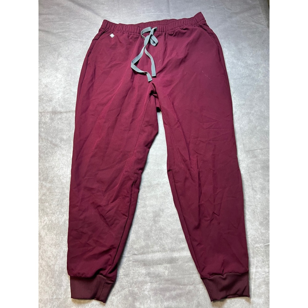 Figs Tansen Jogger Scrub Pants Mens Burgundy Maroon FIONx 1000203S